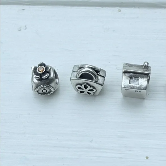 COPY - Pandora Silver Charm Beads Set - Picture 2 of 6